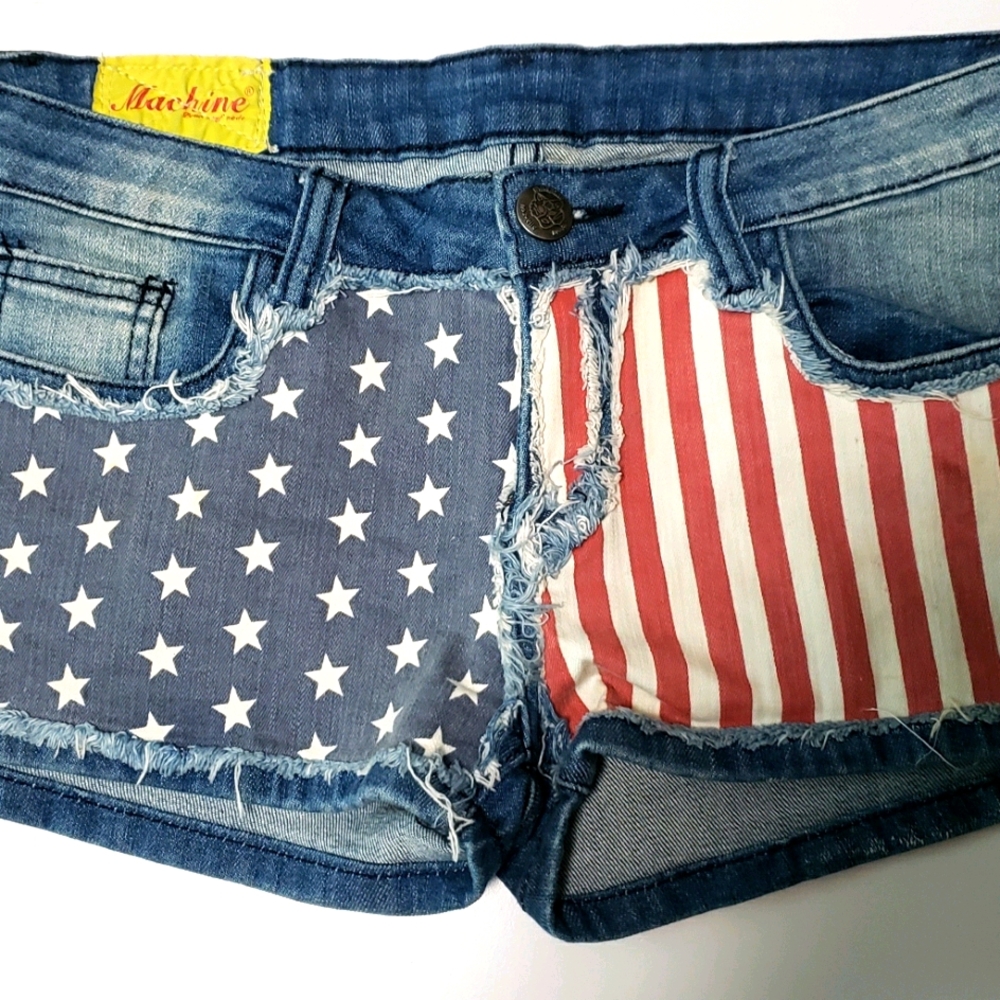 Machine Brand Shorts USAStars Stripe Size 31 Waist